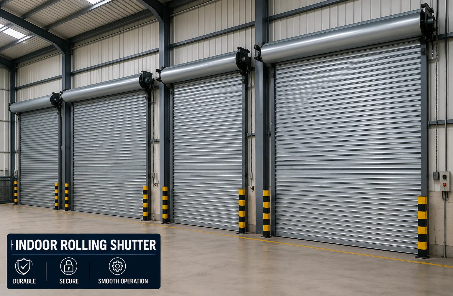 High speed rolling shutter door for industrial use in Mankhurd, Mumbai